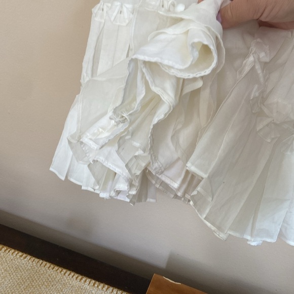 Byron Lars White Button-Front Ruffle Hem Blouse Tunic - Picture 4 of 12